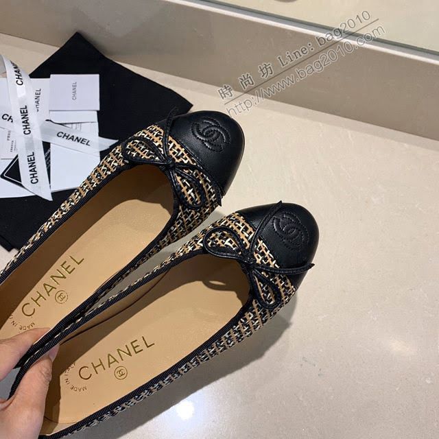 Chanel女鞋 香奈兒頂級芭蕾舞鞋 Chanel羊皮舒適平底鞋  naq1070